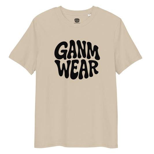 tshirt beige black drip ganm wear